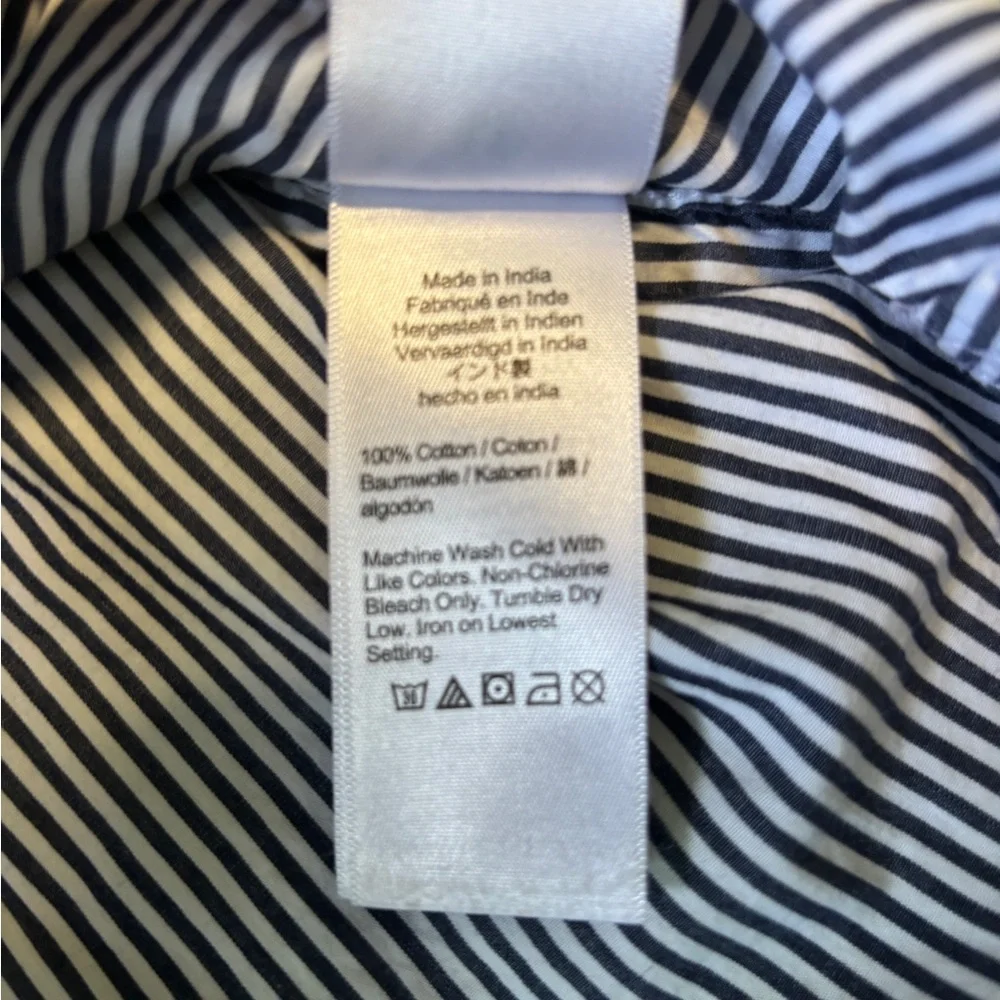 J. Crew blue/white striped dress shirt - Picture 12 of 15